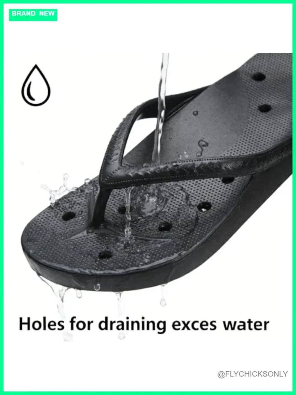Non-Slip Shower Sandals with Arch Support, Quick-Dry EVA Flip Flops